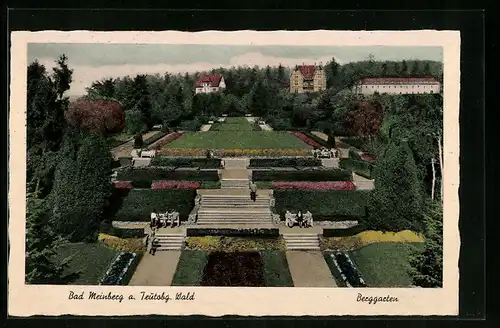 AK Bad Meinberg a. Teutobg. Wald, Moor- und Kohlensäure-Heilbad, Berggarten