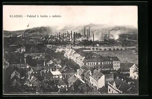 AK Kladno, Pohled k hutim s radnice