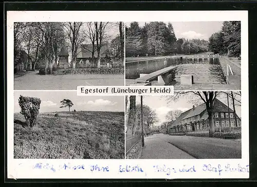 AK Egestorf /Lüneburger Heide, Schwimmbad, Gasthaus