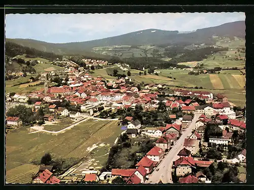 AK Hauzenberg /Bayer. Wald, Ortsansicht aus der Vogelschau