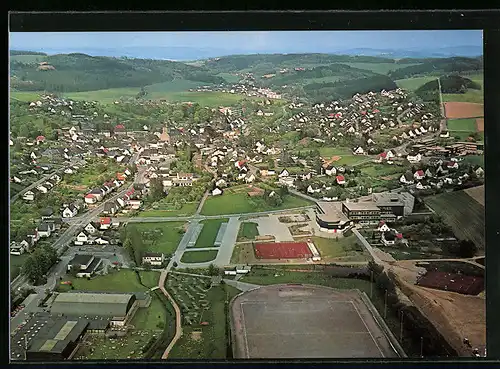 AK Lindlar im Oberbergischen Land, Teilansicht mit Bergen