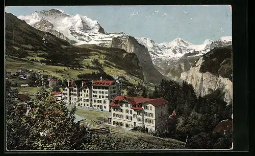 AK Wengen, Ortspartie und die Jungfrau