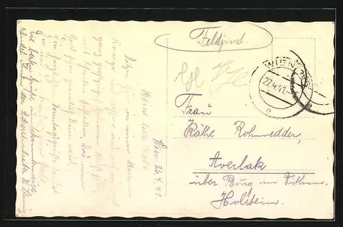 AK Wien, Staatsoper mit Strassenbahnen