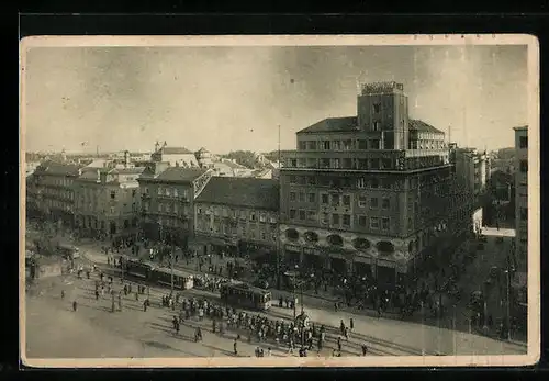 AK Zagreb, Hotel Dubrovnik, Strassenbahnen