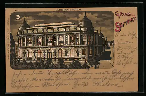 Mondschein-Lithographie Stuttgart, Landesgewerbe-Museum