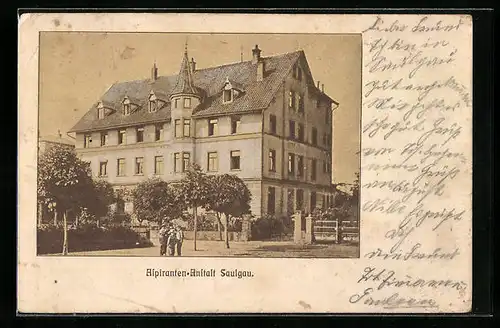 AK Saulgau, Aspiranten-Anstalt, Strassenansicht