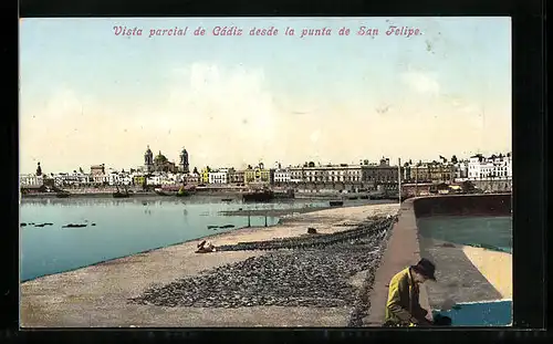 AK Cádiz, Vista parcial de Cádiz desde la punta de San Felipe