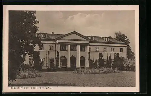 AK Knoop bei Holtenau, Ortspartie mit Gebäudeansicht