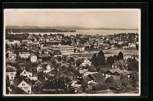 AK Kreuzlingen, Teilansicht aus der Vogelschau