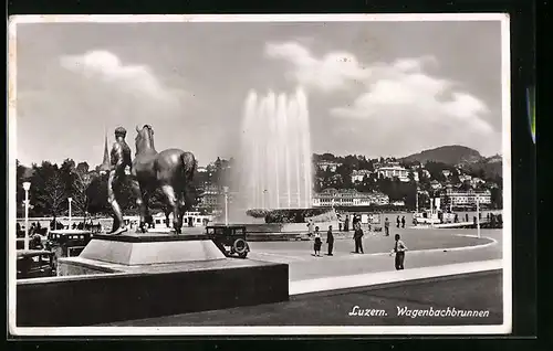 AK Luzern, Ansicht Wagenbachbrunnen