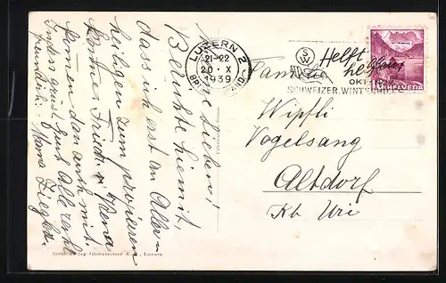 AK Luzern, Ansicht Wagenbachbrunnen