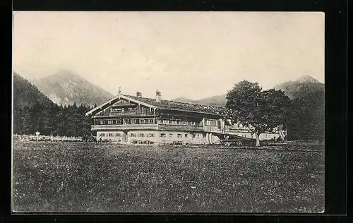 AK Tegernsee, Gasthaus Bauer in der Au
