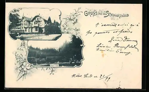 AK Sand /Schwarzwald, Kurort und See