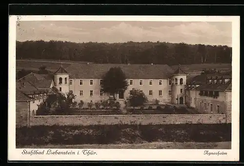 AK Stahlbad Liebenstein i. Thür., Blick auf Agnesheim