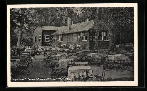 AK Tambach-Dietharz /Ohrdruf, Waldgaststätte Steigerhaus
