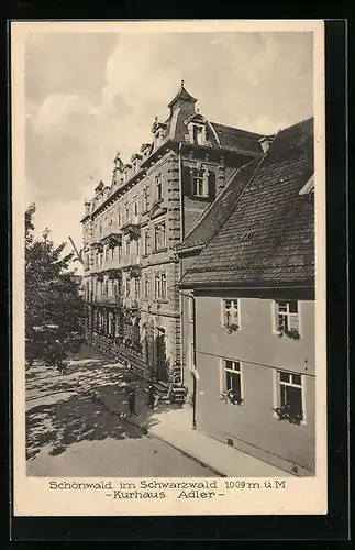 AK Schönwald im Schwarzwald, Kurhaus Adler
