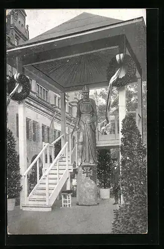 AK Leipzig, Leipziger Wehrmann in Eisen eingeweiht 1915, Kriegshilfe