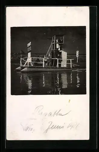 Foto-AK Startboot einer Regatta