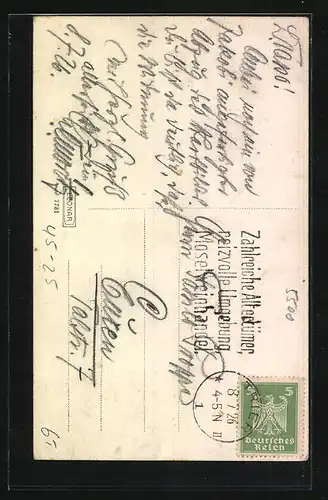 Foto-AK Startboot einer Regatta