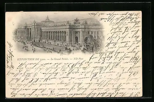 AK Paris, Exposition de 1900, Le Grand Palais