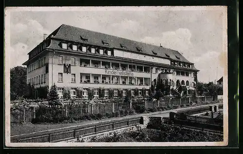 AK Bad Neustadt a. d. Saale / Unterfranken, vor der Kinderheilstätte