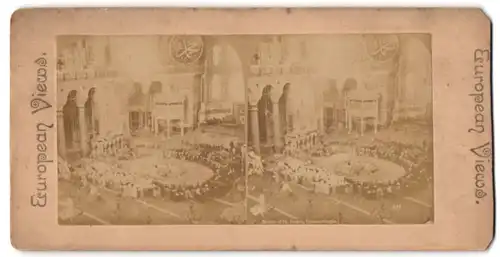 Stereo-Fotografie The London Art Co., Leeds, Ansicht Konstantinopel / Constantinople, Mosquee of St. Sophia