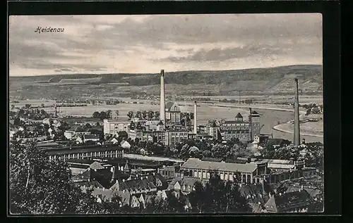 AK Heidenau, Blick auf die Fabrikanlagen