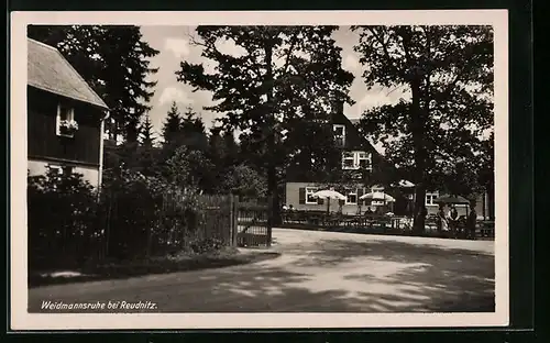 AK Reudnitz, vor dem Gasthof Weidmannsruhe