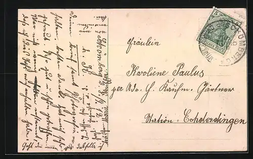 AK Schömberg, Neue Heilanstalt, Passepartout