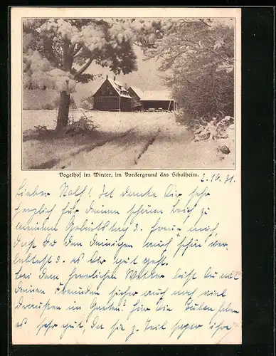 AK Hayingen /Württbg., Hellaufschule Sonnenheim, Landerziehungsheim, Siedlung Vogelhof