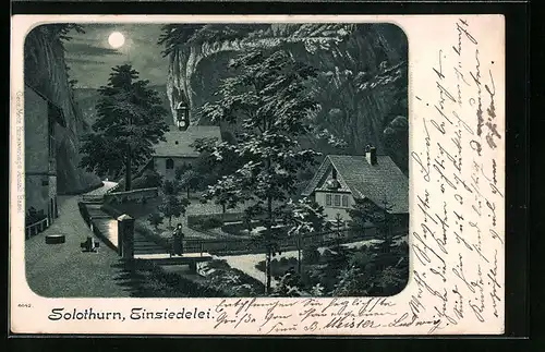 Mondschein-Lithographie Solothurn, Einsiedelei