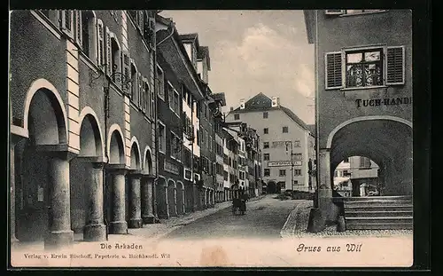 AK Wil, Die Arkaden mit Hofbrauerei