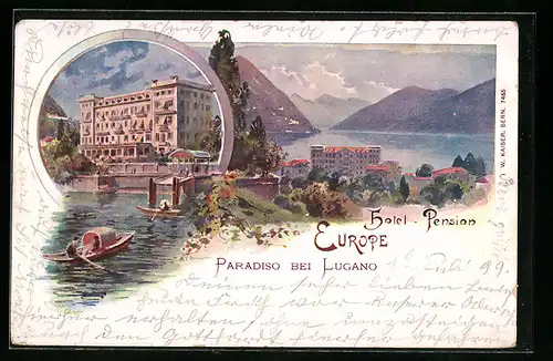 Lithographie Paradiso, Hotel-Pension Europe