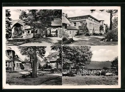 AK Hanstedt /Harburg, Kinderheim Hansenbarg, Wunschbrücke