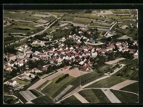 AK Oberreidenbach, Fliegeraufnahme des Ortes