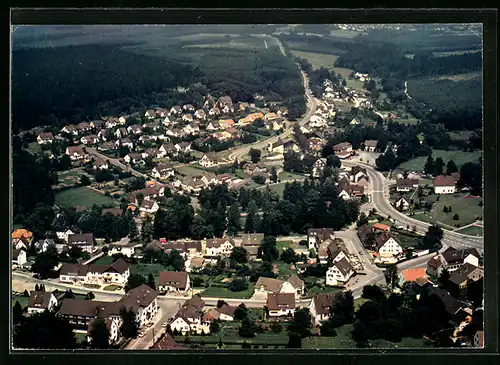 AK Neuhaus /Solling, Ortsansicht vom Flugzeug aus