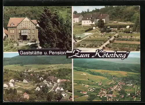 AK Höxter-Bödexen, Gasthaus-Pension Zum Köterberg, Gesamtansicht