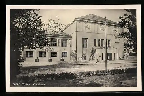 AK Zürich, Partie am Kunsthaus
