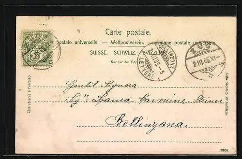 AK Göschenen, Gotthardbahn, Grosser Tunnel