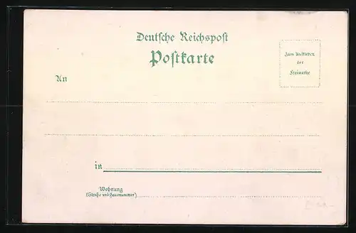 Lithographie Gotha, Schloss Friedenstein, Schlossberg, Hoftheater