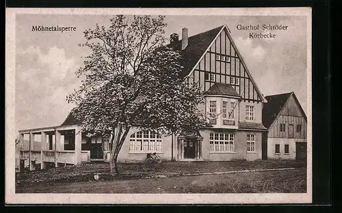 AK Körbecke, Gasthof Schröder, Möhnetalsperre