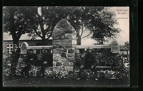 AK Böcken / Aukrug, Kriegerdenkmal