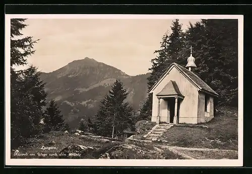 AK Lungern, Käppeli am Wege nach dem Brünig