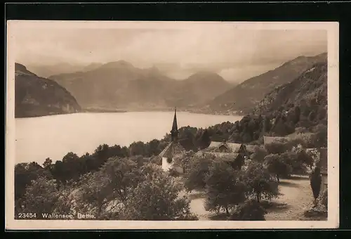 AK Betlis, Ortsansicht mit Wallensee