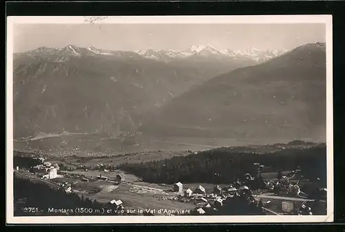 AK Montana, Montana et vue sur le Val d`Anniviers