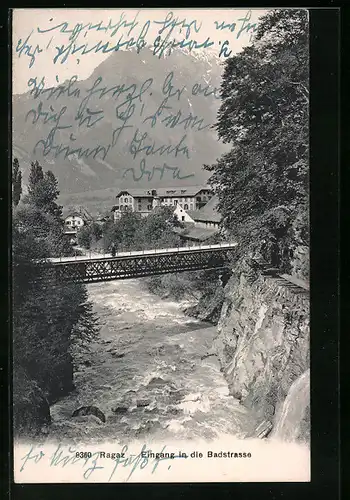 AK Ragaz, Eingang in die Badstrasse