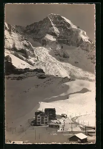 AK Kl. Scheidegg, Ortsansicht mit Mönch