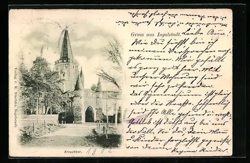 AK Ingolstadt, Blick zum Kreuzthor