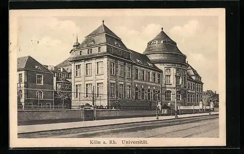 AK Köln-Lindenthal, Blick zur Universität