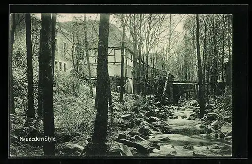 AK Klipphausen, Neudeckmühle im Saubachtale